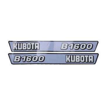 Aufklebersatz Motorhaube Kubota B1600