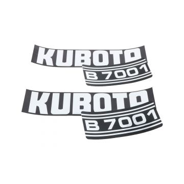 Aufklebersatz Motorhaube Kubota B7001