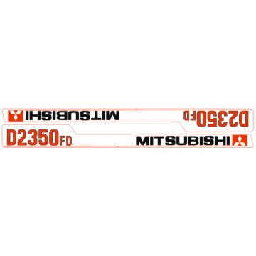 Aufklebersatz Motorhaube Mitsubishi D2350