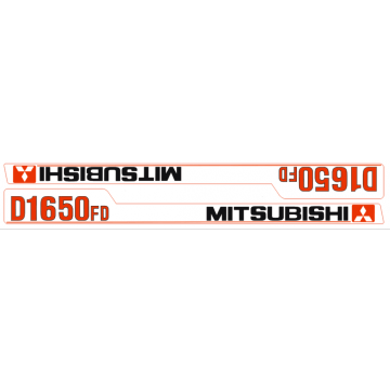 Aufklebersatz Motorhaube Mitsubishi D1650