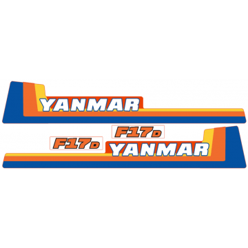 Aufklebersatz Motorhaube Yanmar F17