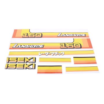 Aufklebersatz Motorhaube Iseki Landhope TU160