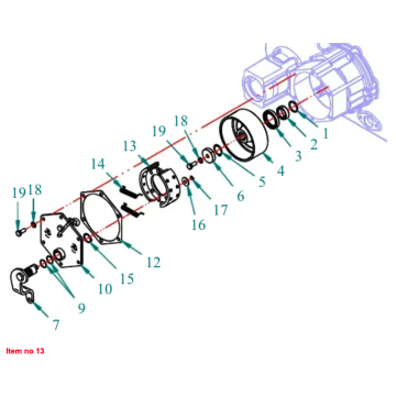 Bremsbacke Captain 200DI, 250DI, 260, 273, 280, 280DX, (alte Version)