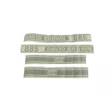 Aufklebersatz Motorhaube David Brown 885