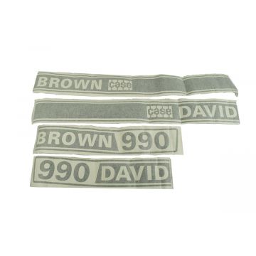 Aufklebersatz Motorhaube David Brown 990 