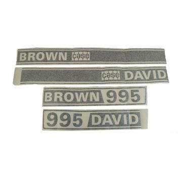 Aufklebersatz Motorhaube David Brown 995