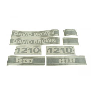 Aufklebersatz Motorhaube David Brown, Case 1210