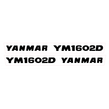Aufklebersatz Motorhaube Yanmar YM1602