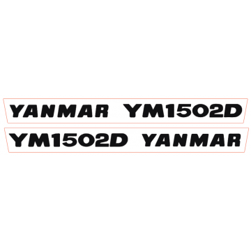 Aufklebersatz Motorhaube Yanmar YM1502